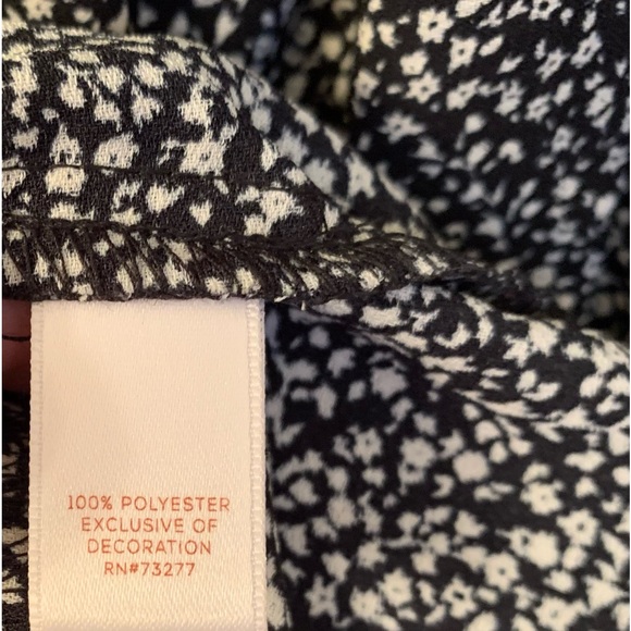 NEW LAUREN CONRAD Black & White Floral Cap Sleeve Mini Dress Plus Size Women’s - Picture 10 of 10